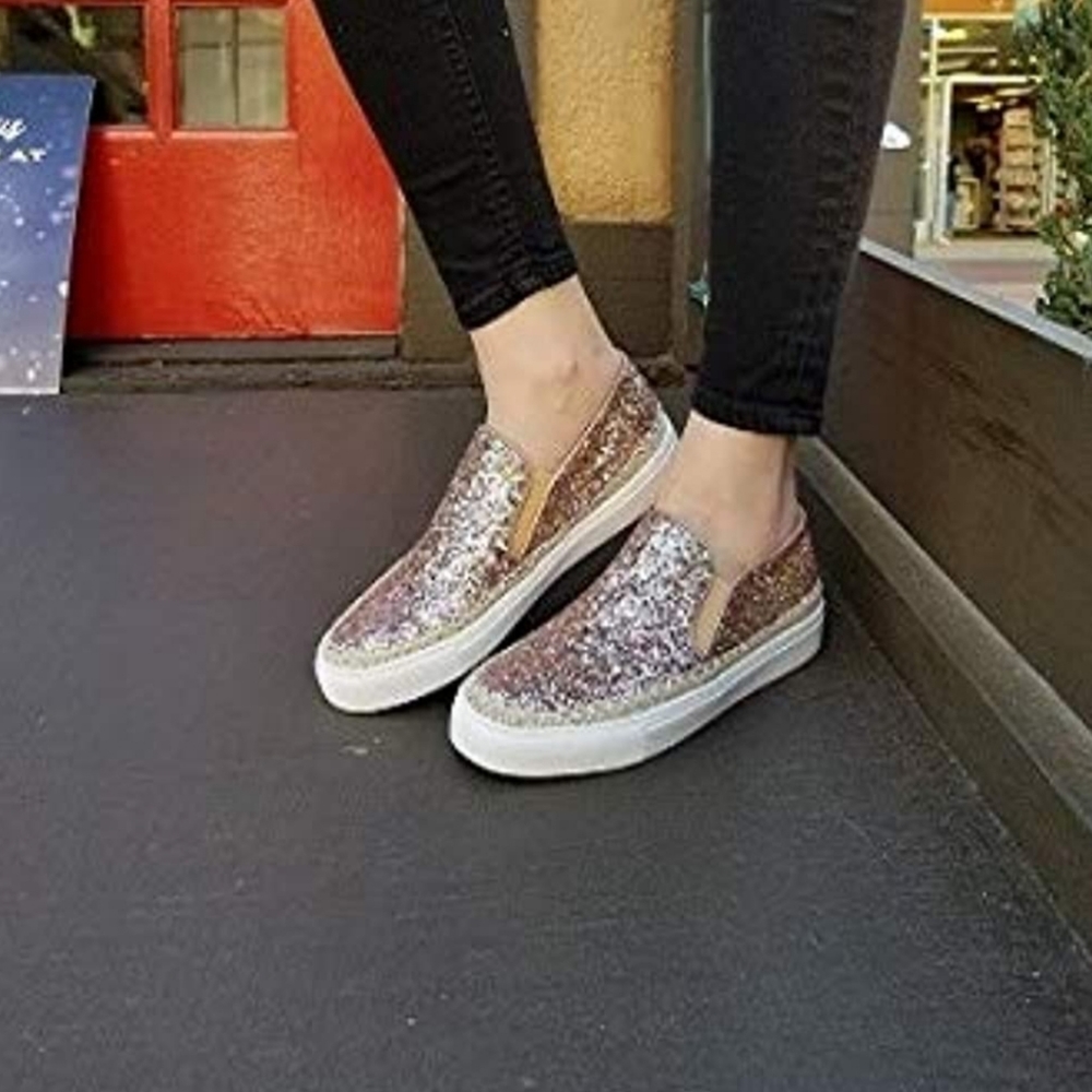 Rose Gold Slip-ons